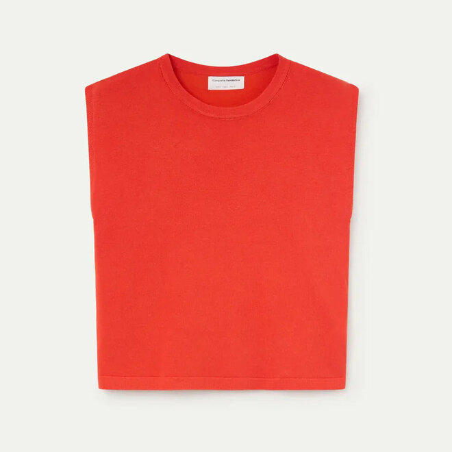 Knit Top Soft Orange