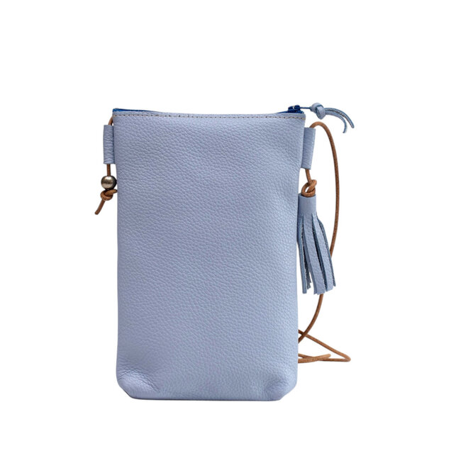 Leather Crossbody Bag Camino Periwinkle