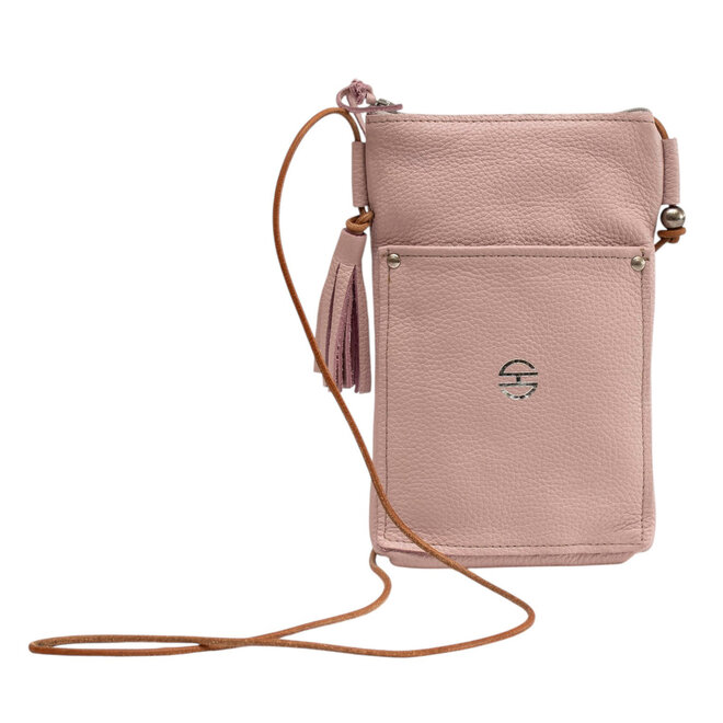 Leather Crossbody Bag Camino Blush