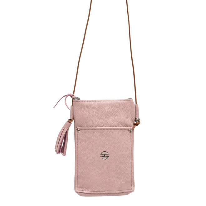 Leather Crossbody Bag Camino Blush