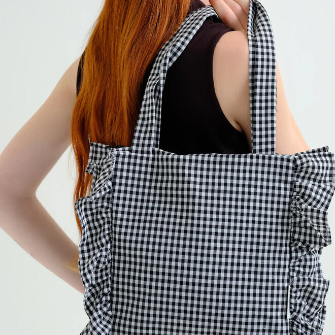Bag Gingham Check Black