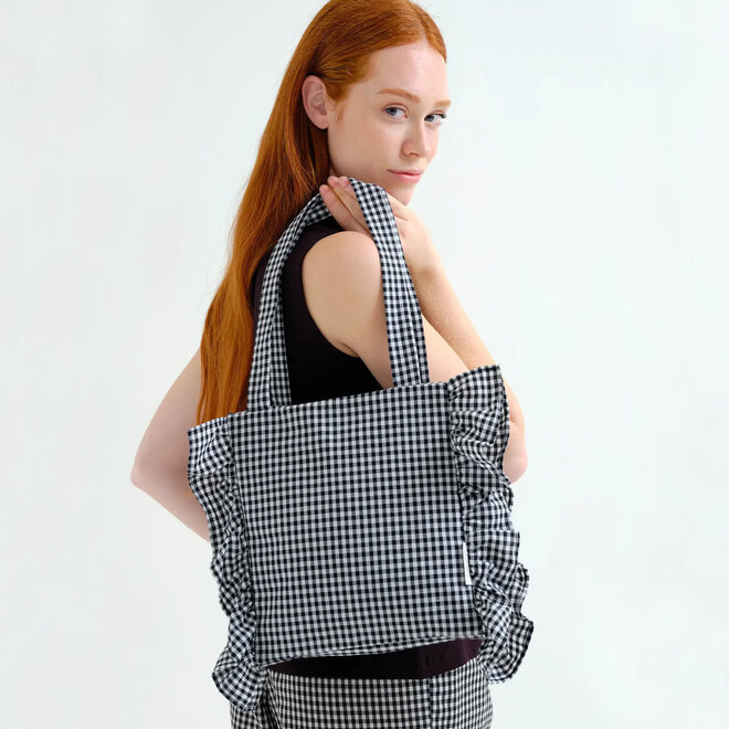 Bag Gingham Check Black