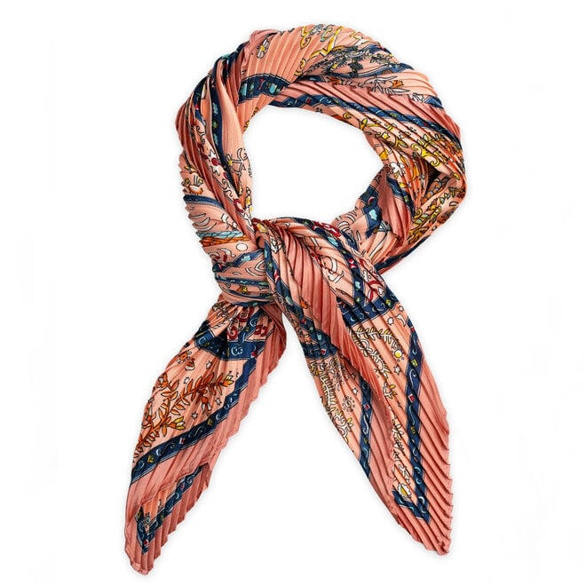 Scarf Jenna Plissé Petit Coral