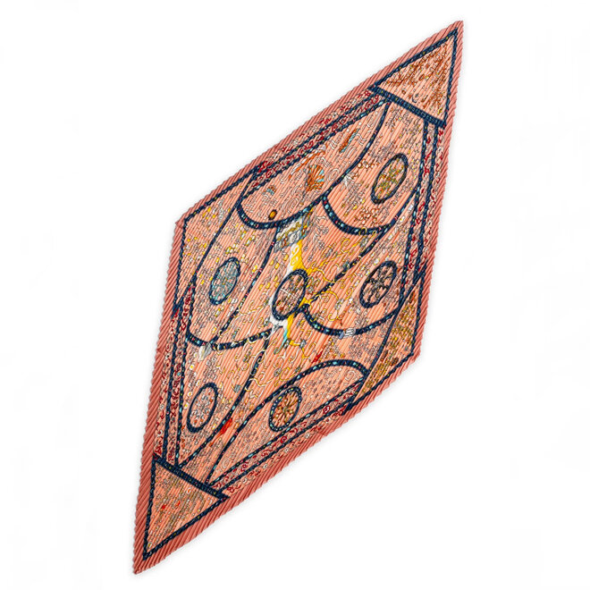 Scarf Jenna Plissé Petit Coral