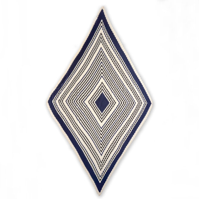 Scarf Lydia Graphic Plissé Petit Navy