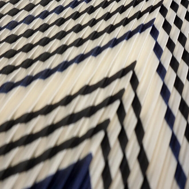 Scarf Lydia Graphic Plissé Petit Navy
