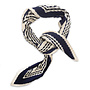 Scarf Lydia Graphic Plissé Petit Navy