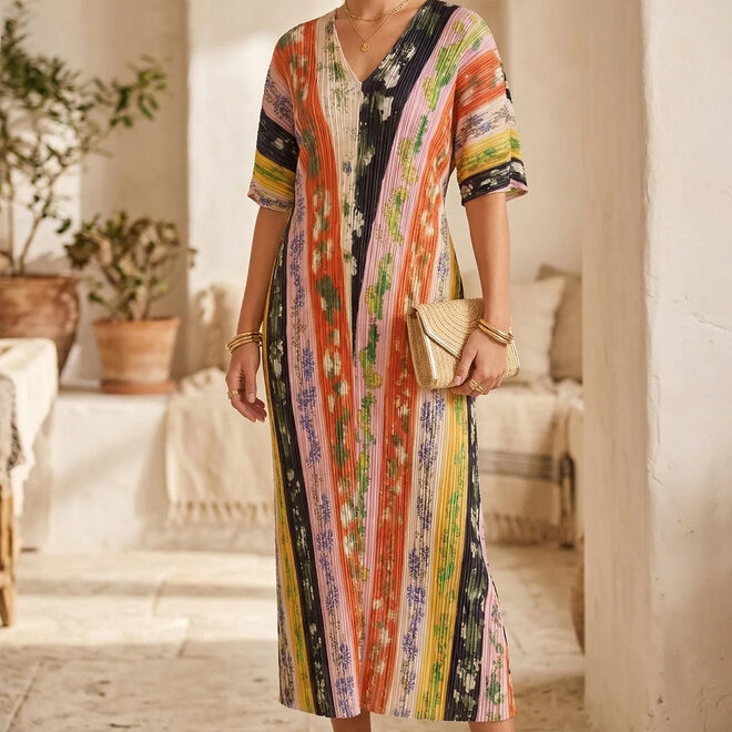 Kaftan Chloe Plisse Floral OS