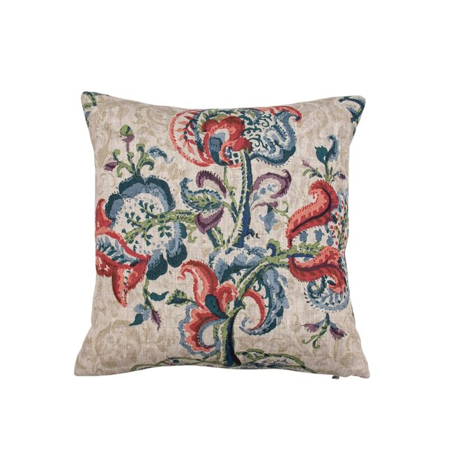 Pillow Hidcote Red & Blue 15 x 15in