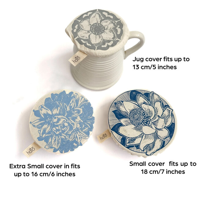 Cover Dish and Bowl African Flowers Set 3 Jug, XS & S