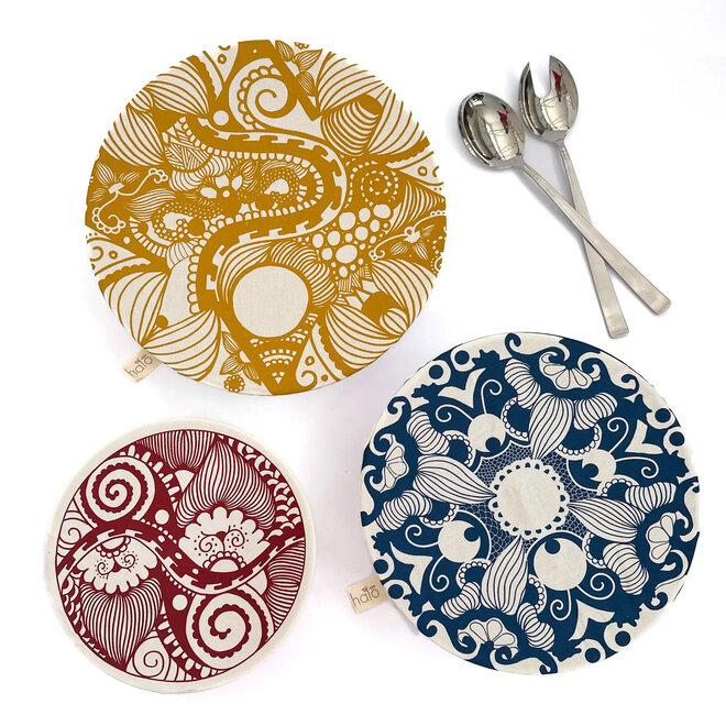 Cover Dish and Bowl Paradise Set of 3 Large