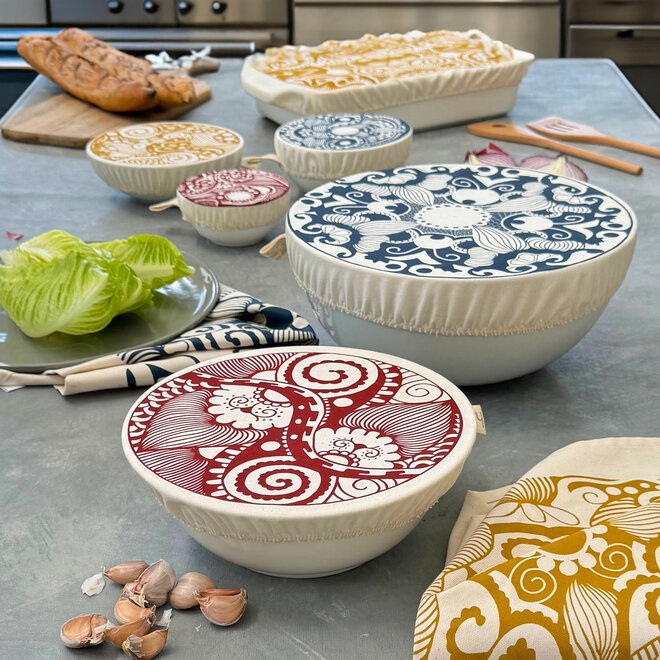 Cover Dish and Bowl Paradise Set of 3 Large