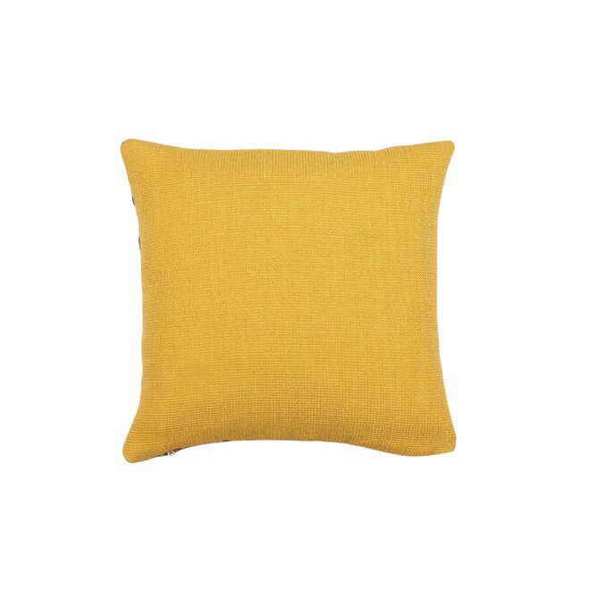 Mini Pillow Vintage Embroidered Flower 11 x 11in