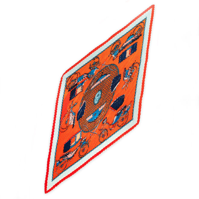 Scarf Lillian Plissé Petit Orange
