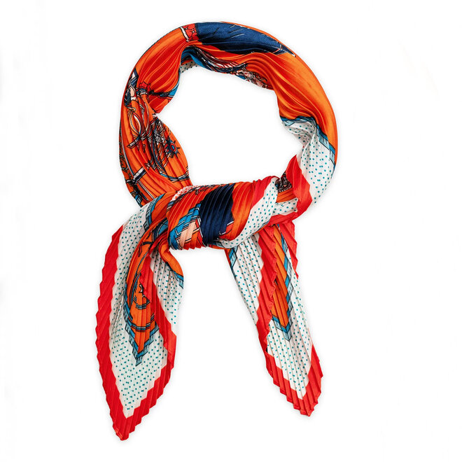 Scarf Lillian Plissé Petit Orange