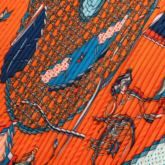 Scarf Lillian Plissé Petit Orange