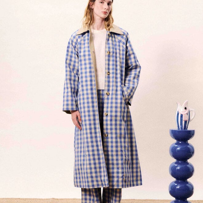 Coat Pocahontas Bleu Azur