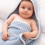 Hooded Towel Handwoven Light Blue