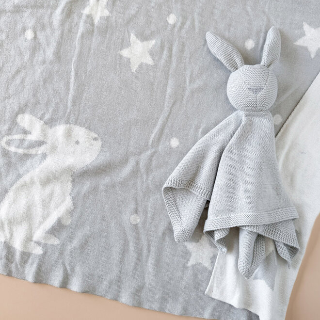 Lovey Bunny Toy Grey