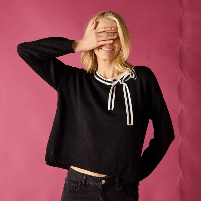 Sweater Cardiff Bow Tie Black