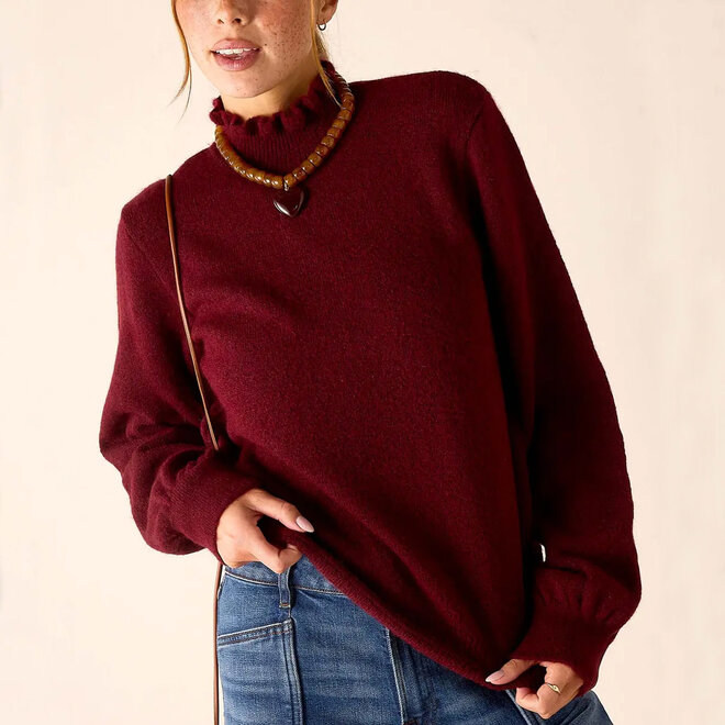 Sweater Sabrina Cabernet