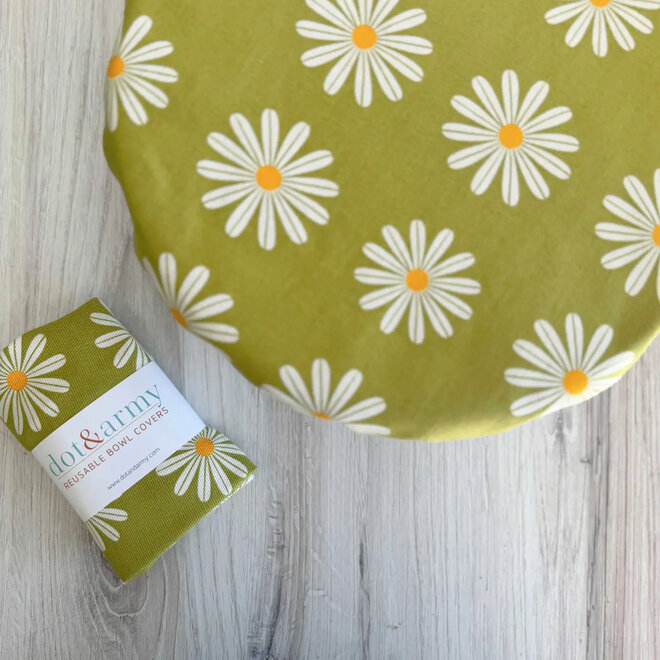 Reusable Bowl Cover Daisy