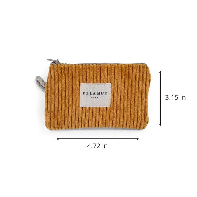 Coin Purse Corduroy Mustard