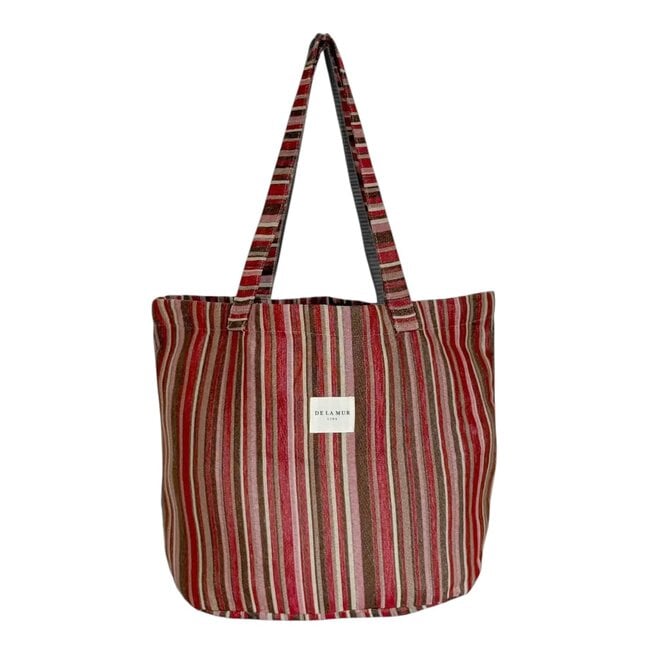 Tote Bag Jacquard Red & Pink
