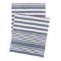 Throw Blanket Rugby Stripe Denim