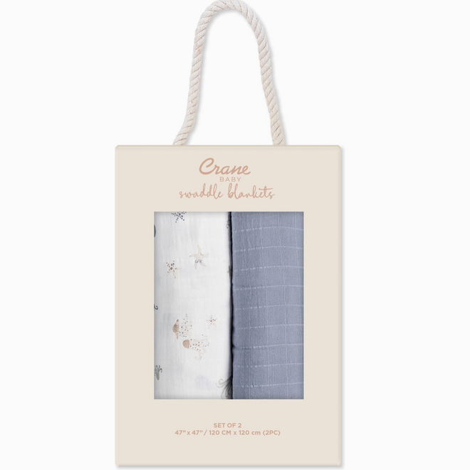 Swaddle Blanket Sea Life Set of 2