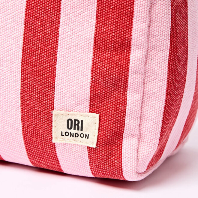 Wash Bag Mayfair Strawberry Stripe Small
