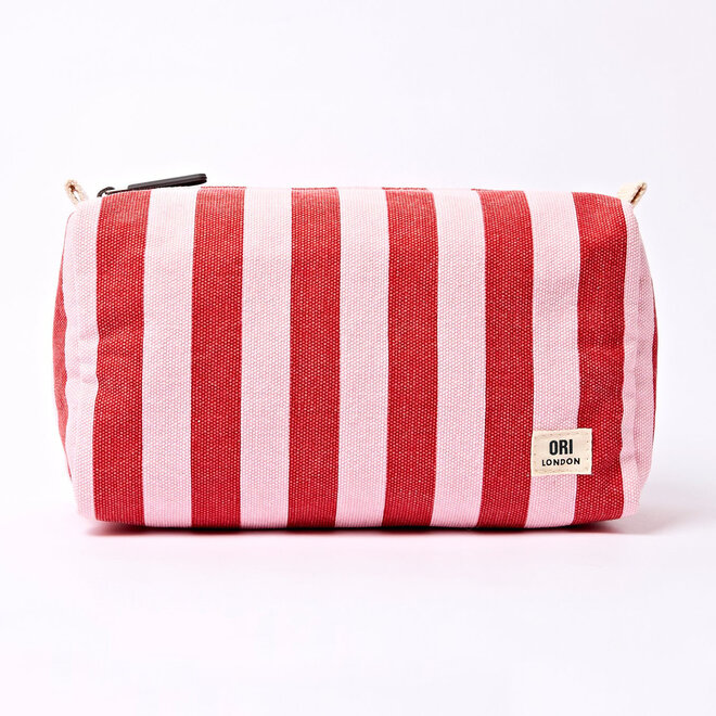 Wash Bag Mayfair Strawberry Stripe Small