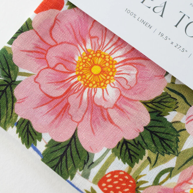 Linen Tea Towel Garden Vase