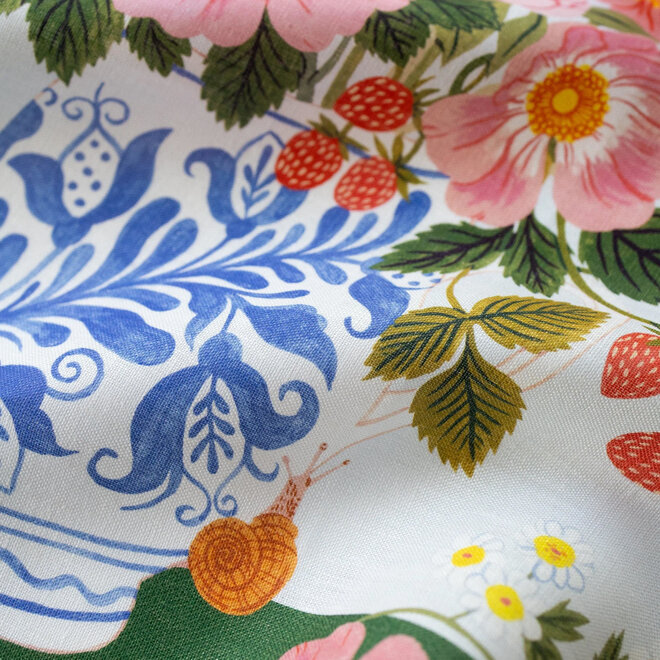 Linen Tea Towel Garden Vase