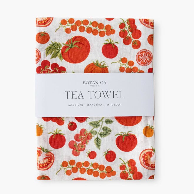 Linen Tea Towel Heirloom Tomatoes