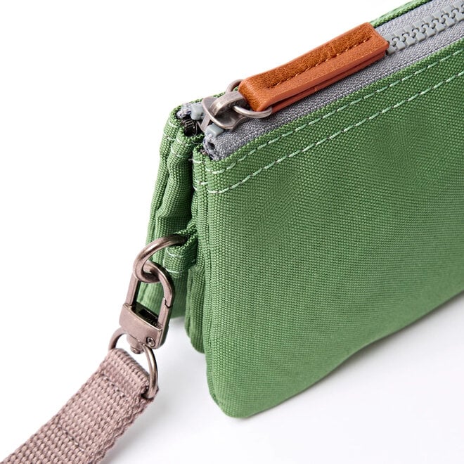 Carnaby Wallet Medium Artichoke with Wrist Strap
