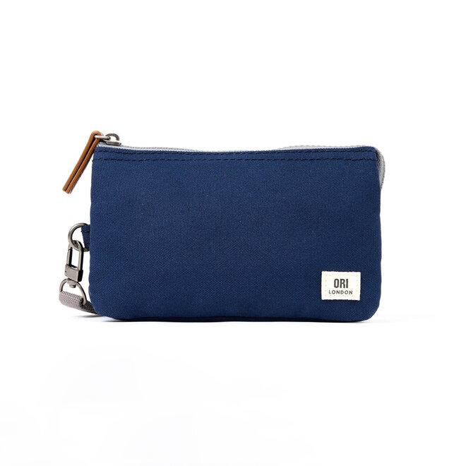 Carnaby Wallet Medium Crisp Blue with Wrist Strap