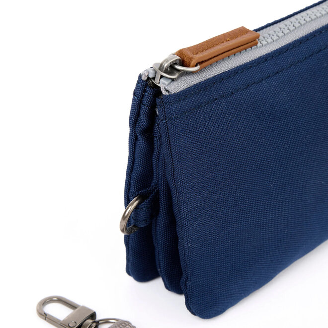 Carnaby Wallet Medium Crisp Blue with Wrist Strap