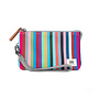 Carnaby Wallet Medium Multi Stripe with Wrist Strap