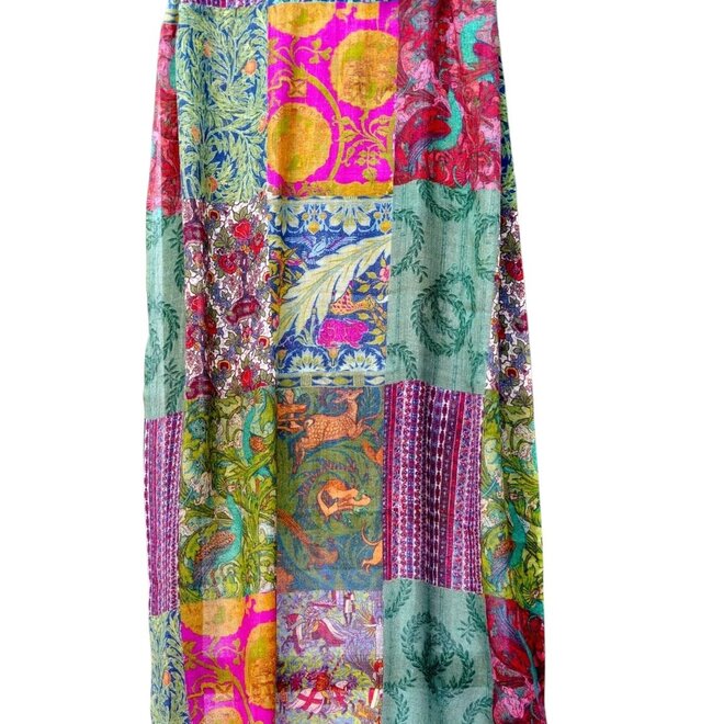 Wool Silk Scarf Jaipur Multi