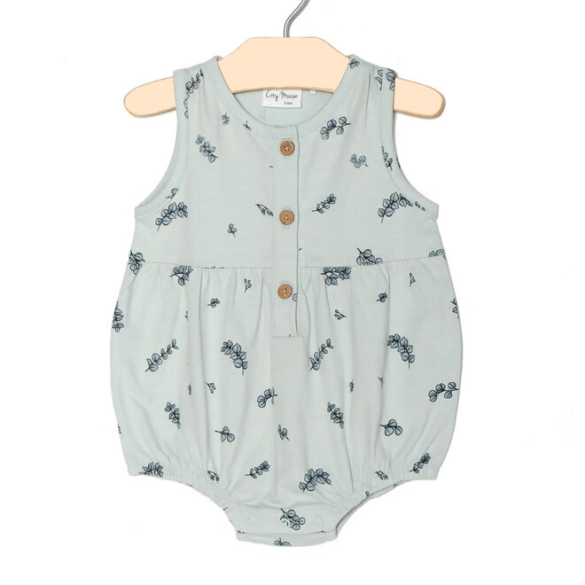Romper Button Front Eucalyptus