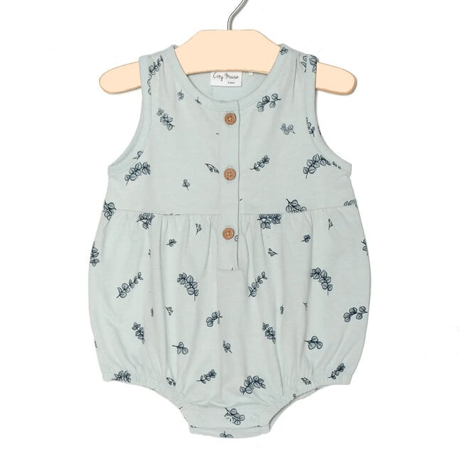 Romper Button Front Eucalyptus