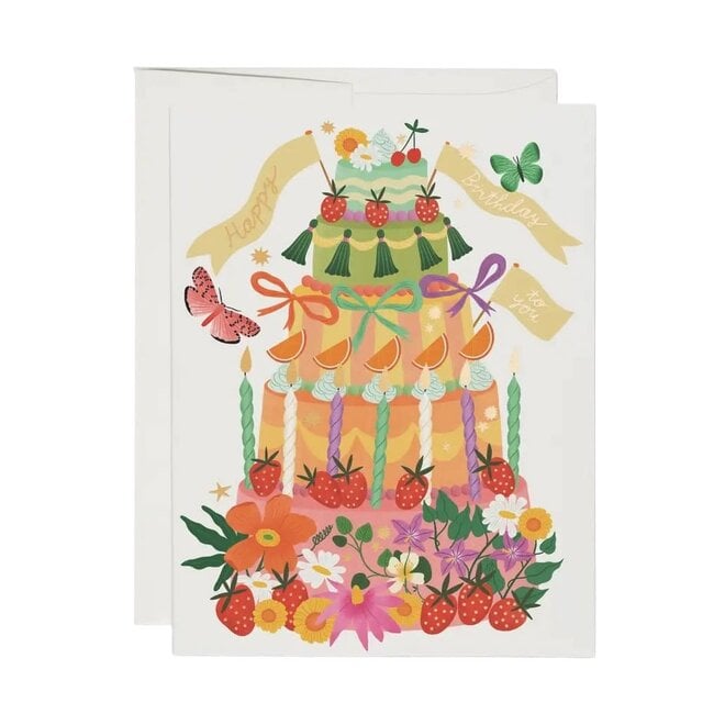 Card Whimsical Birthday Cake