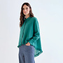 Shirt with Green Scarf