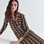 Midi Dress Geometric Green