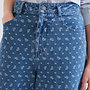 Pants Denim Heart Print