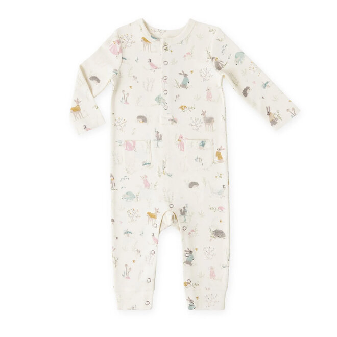 Pocket Romper Henley Forest Fable