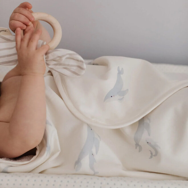 Hooded Towel Follow Me Whale