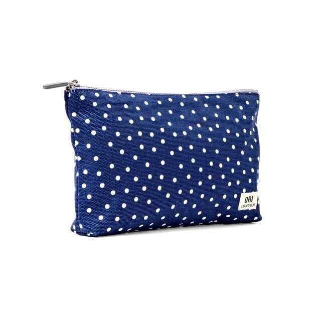 Pouch Maida Vale Navy Polka Dot Medium