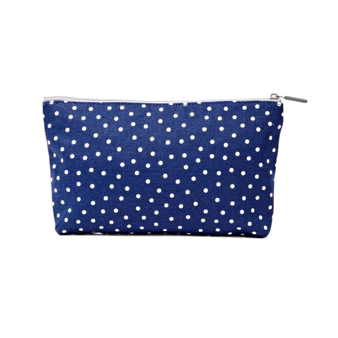 Pouch Maida Vale Navy Polka Dot Medium